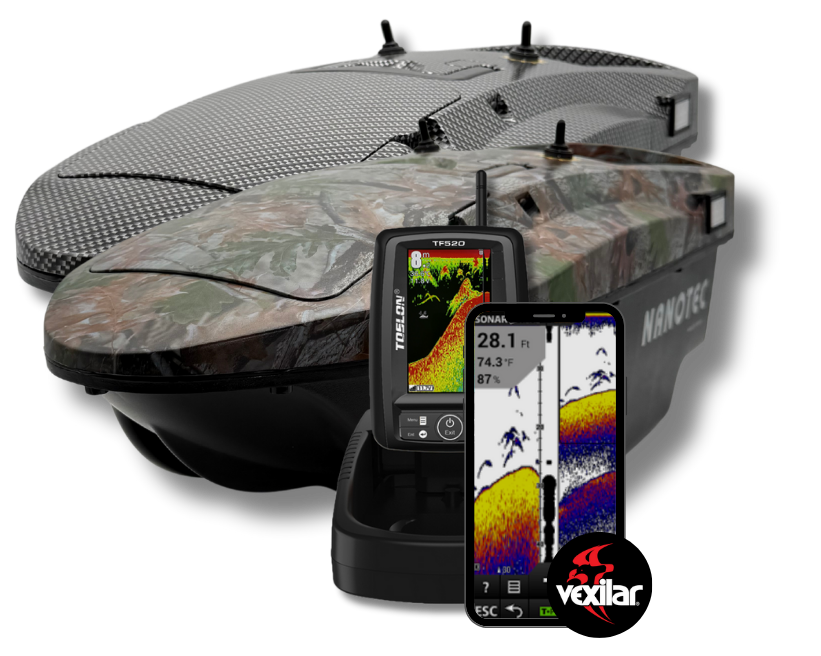 Nanotec GT Sonar voerboot met fishfinder