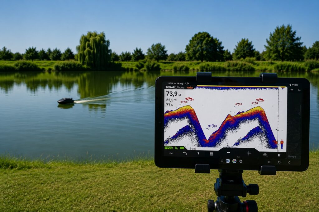 GT Sonar voerboot – FishFun Baitboats GT Sonar Vexilar fishfinder