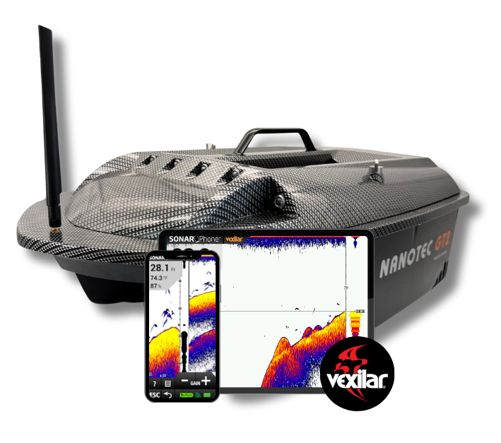 Nanotec GT2 Sonar voerboot Vexilar - Carbon