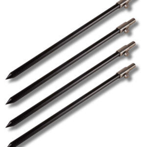 Bankstick set aluminium zwart 4 stuks