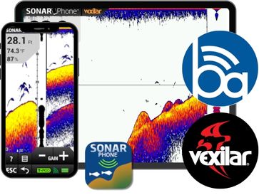 Vexilar SP200 fishfinder voor voerboten - 200m WiFi-bereik