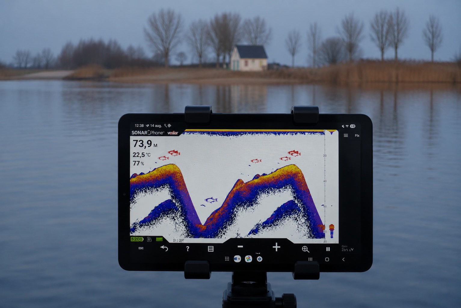 GT Vexilar Fishfinder Screen