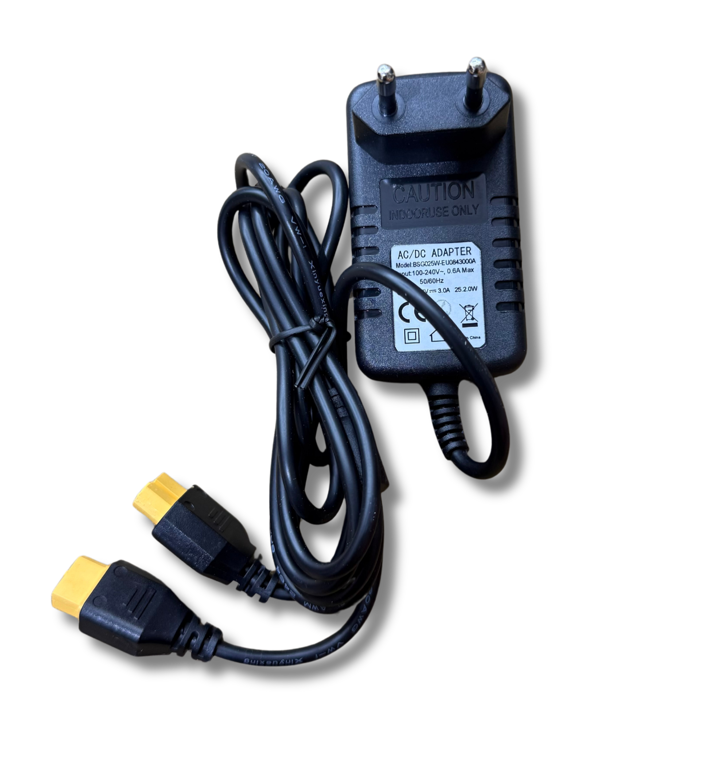 Lithium-ion acculader duo-stekker voorzijde